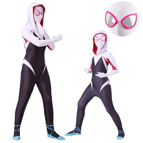 Spider Man Gwen Costume Spiderman Cosplay Costume Gwendolyn Maxine Stacy Zentai Set Spidergirl