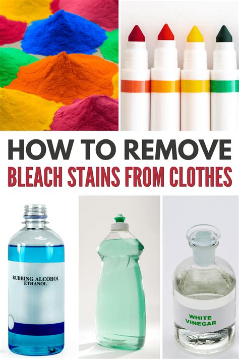 How To Remove Bleach Stains From Clothes Step By Step Guide