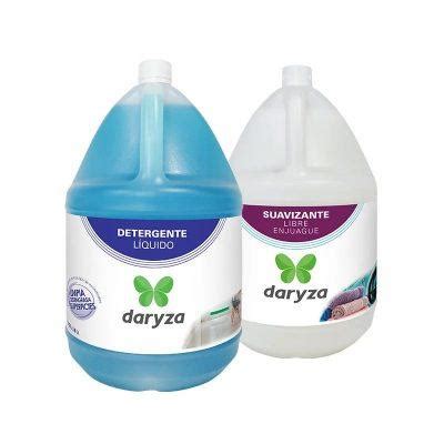 Pack Detergente Liquido Suavizante de Ropa DARYZA X Galón Quimsa