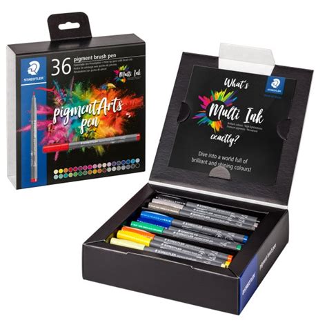 Staedtler Pigment Arts Brush Pens 36 Pack Paper Plus