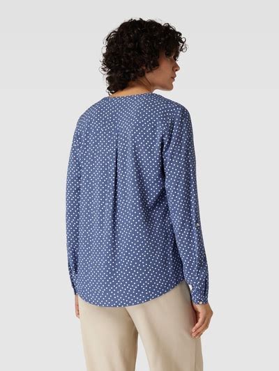 Montego Blusenshirt Mit Allover Muster Rauchblau Online Kaufen