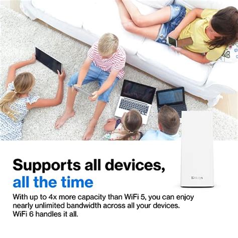 Linksys Atlas WiFi 6 Router Home WiFi Mesh System Dual Band 2 000 Sq