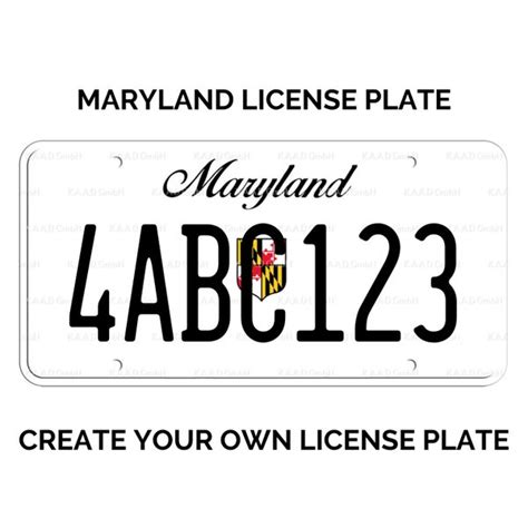 Maryland License Plate - Etsy