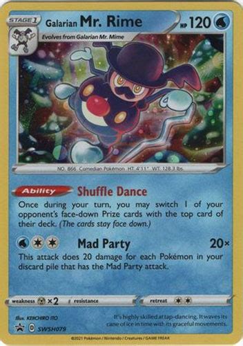 Pokemon Card Sands Promo Swsh079 Galarian Mr Rime