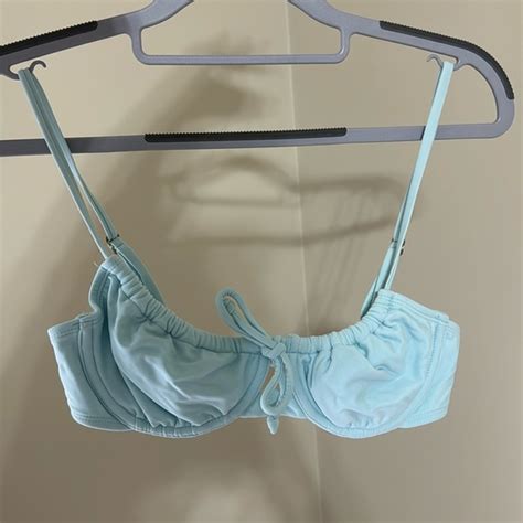 Xhilaration Swim Target Shirred Underwire Bikini Top Poshmark