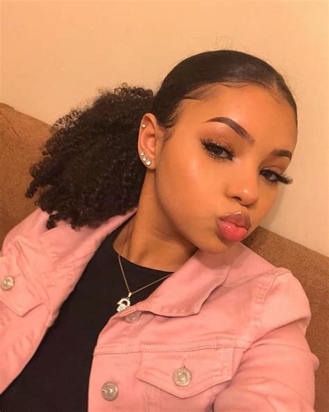 Raky Wane On Instagram “just Peachy 🍑🌸” Curly Girl Hairstyles Slick Hairstyles Hair