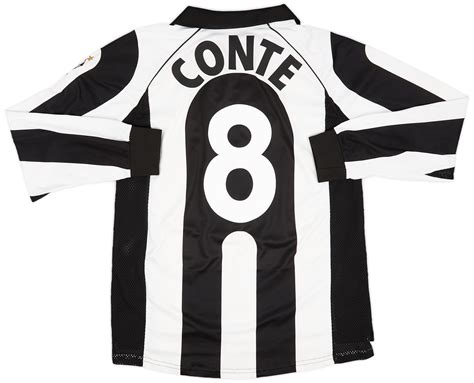 1997 98 Juventus Centenary Home L S Shirt Conte 8 9 10 L