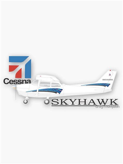 Cessna C172 Skyhawk Sticker For Sale By Gregthompson Redbubble