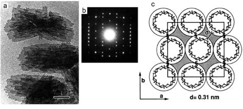 11 V6ii Crystals A Tem Image Scale Bar 1 µm Of Single Crystals Of