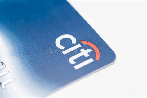 Chicago,IL,USA,Feb-12,2017,Close Up of a Citi Credit Card for Editorial Use only Editorial Image ...