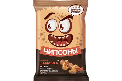 Чипсы «Чипсоны» со вкусом шашлыка, 40 г – купить по приятной цене с ...
