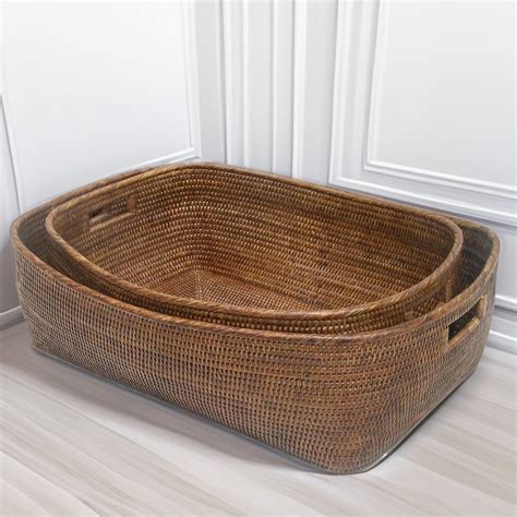 RATTAN ISLAND - EXTRA LARGE ROUND LAUNDRY BASKET DIRECT FROM ASIA ...