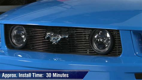 Mustang Black And Polished Billet Grilles 05 09 Gt Review Youtube