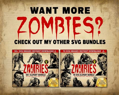 Female Zombies Svg Bundle 60 Clipart Images Vector Svg Files Pdf