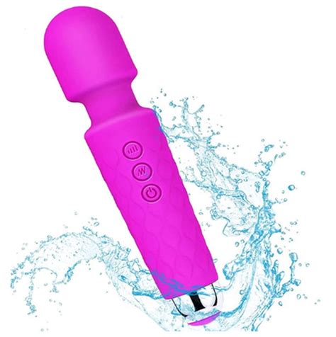 Wireless Wand Massager Handheld Personal Electric Waterproof Massager with 8 Powerful Speeds and ...