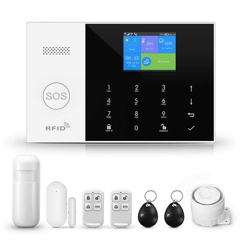 PGST Alarmanlagen Komplettsystem Wohnung GSM WiFi Alarmsystem Mit 120