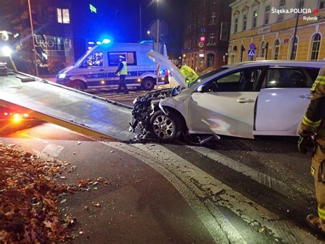 Wypadek W Rybniku Kierowca Zignorowa Znak Stop I Zderzy Si Z