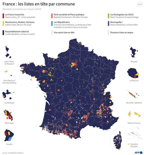 Carte Des Résultats Des Européennes Le Rassemblement National En Tête