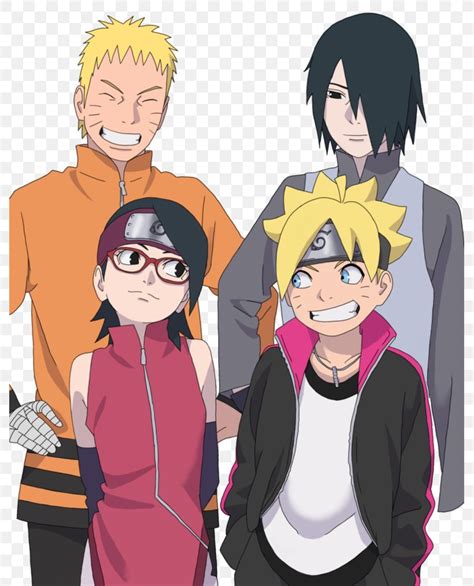 Naruto Uzumaki Sasuke Uchiha Sarada Uchiha Boruto Uzumaki Sakura Haruno ...