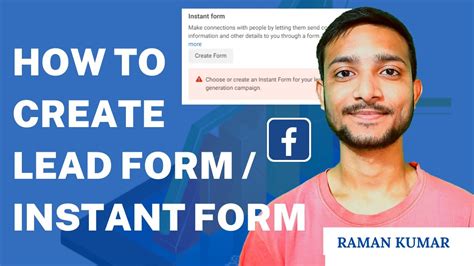 How To Create Lead Form Instant Form In Facebook Updated