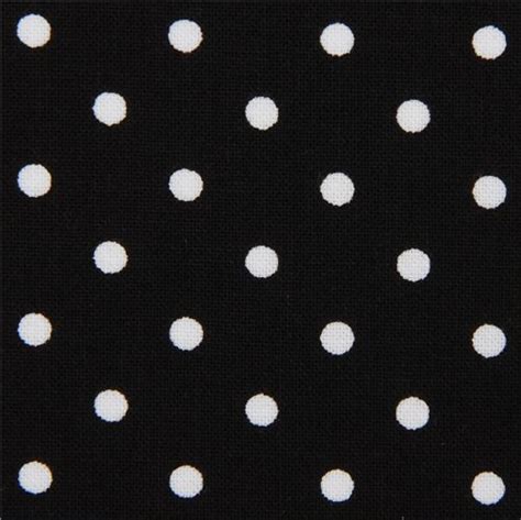 Black Timeless Treasures Fabric With Small White Polka Dots Fabric By