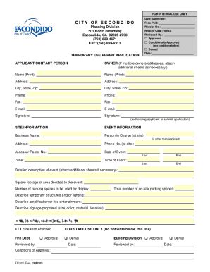 Fillable Online Palomar Transfer Station Conditional Use Permit Cup