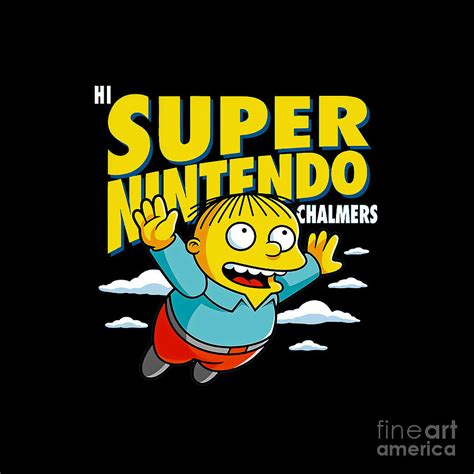 Super Nintendo Chalmers Digital Art by Rie Cook