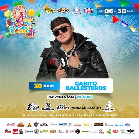 Gabito Ballesteros En La Feria De Rosarito Tijuana Eventos