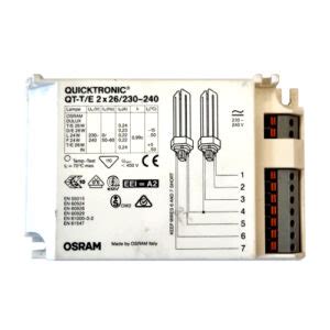 OSRAM Quicktronic QT T E 2x26 230 240 Coombe Electrical