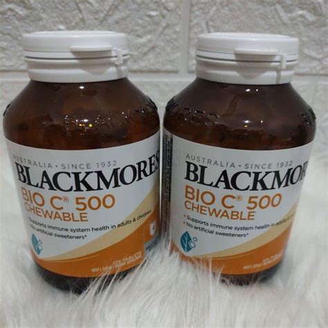 Jual Blackmores Bio C 500 Chewable 125 Tablets Shopee Indonesia