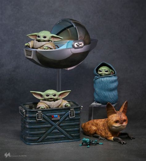 HOT TOYS Grogu Set Sixth Scale Figures En Version De Production Mintinbox