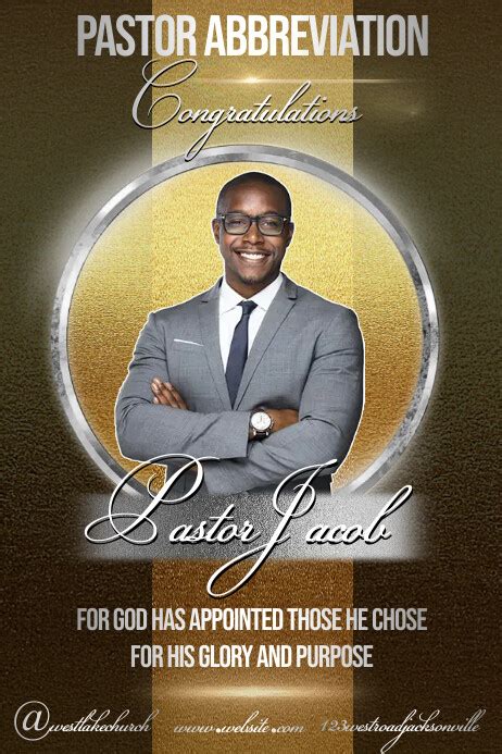 Como Se Abrevia Pastor - Plantilla de Pastor Abreviatura Cartel Plantilla | PosterMyWall