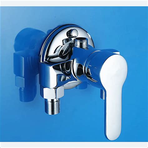 Brass Exposed Shower Faucet Valves All Copper Surface Mounted Mixing Valve Bathroom Hot And Cold