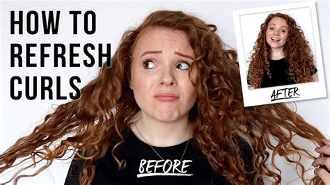 How To Refresh Curls Between Washes Refreshed Curls Curls Curly