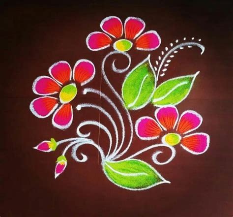 Pin By Arunachalam On Rangoli Designs Simple Rangoli Border Designs