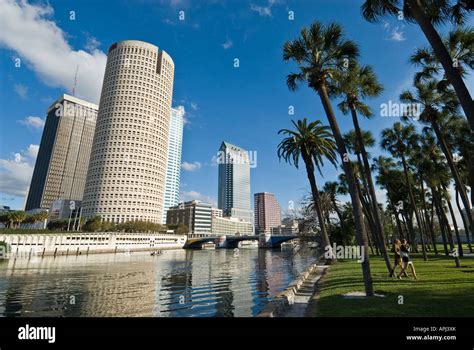 University Of Tampa Campus Looks Onto Hillsborough River Downtown Tampa