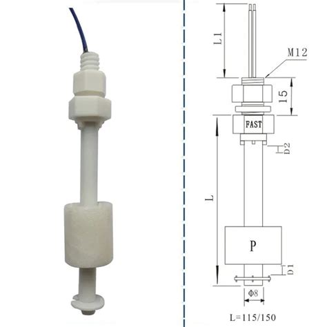 Mini Plastic Abs Vertically Water Tank Float Highlow Level Controller Switch Sensor For Water