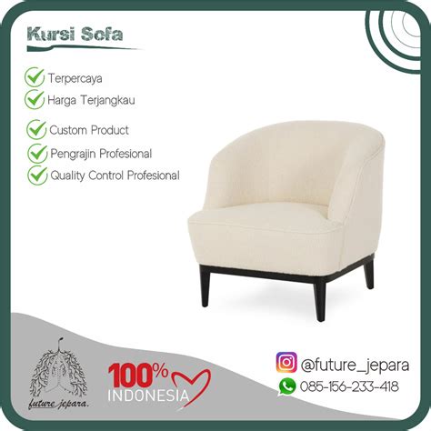 Jual Kursi Sofa Santai Single Seater Minimalis Kayu Jati Shopee Indonesia