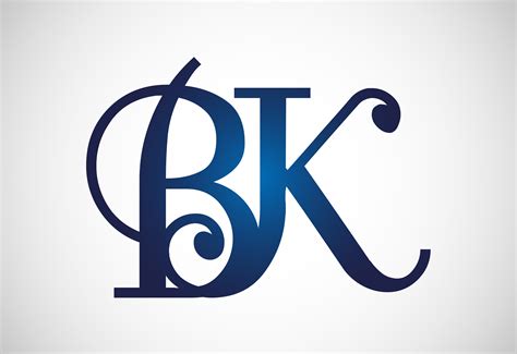 Initial Letter B K Logo Design Vector Graphic By Makhondesign