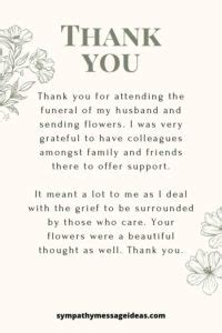 Thank You for Funeral Flowers: 10 Note Examples - Sympathy Message Ideas