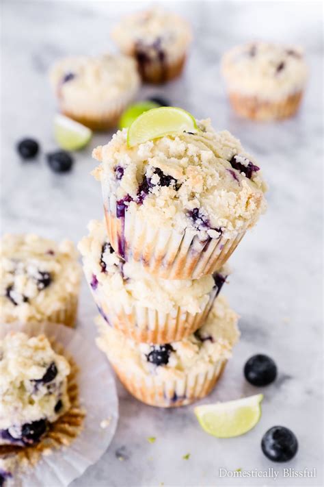 Key Lime Blueberry Muffins
