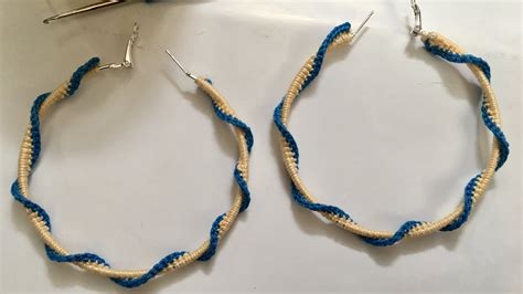 Big Loop Simple Crochet Earrings Tutorial Easy Steps YouTube