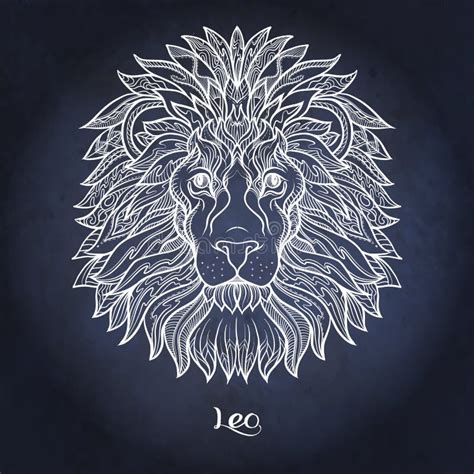 Muestra Del Zodiaco De Leo Stock De Ilustraci N Ilustraci N De Muestra