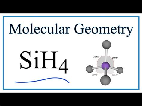 Sih4 Molecular Geometry