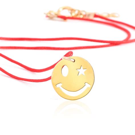 Smiley Miley Red Wire - - JEM by Sharon Benzaray