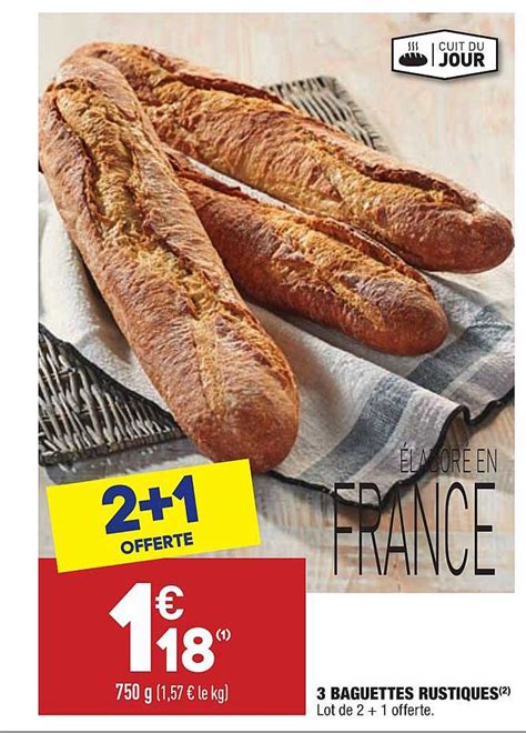 Promo Baguettes Rustiques Chez Aldi Icatalogue Fr