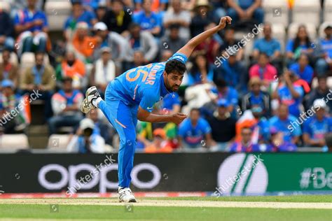 Bhuvneshwar Kumar India Bowling During Icc Editorial Stock Photo ...