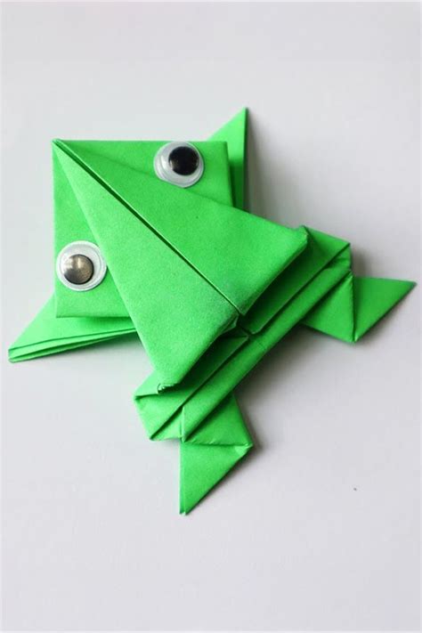 Origami Jumping Frog 🐸 How To Make A Paper Frog That Jumps Far And High