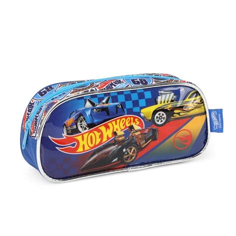 Estojo Escolar Infantil Menino Hot Wheels Luxcel Shopee Brasil