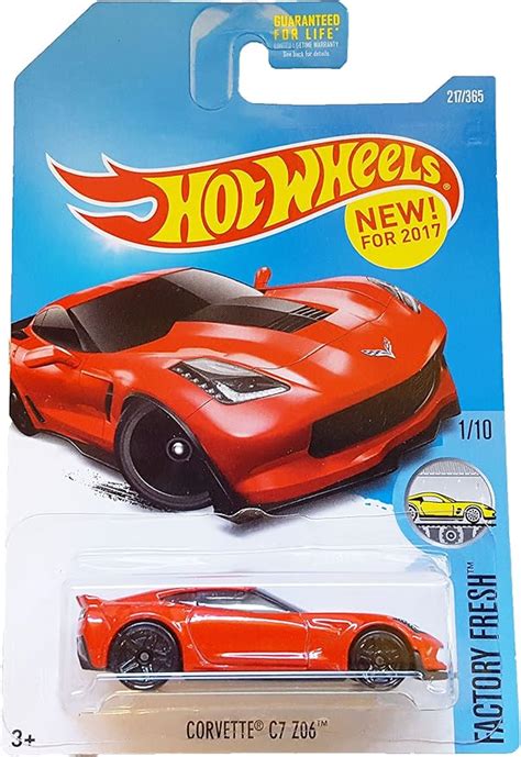 Amazon Hot Wheels 2017 Factory Fresh Corvette C7 Z06 217 365 Red Toys Games